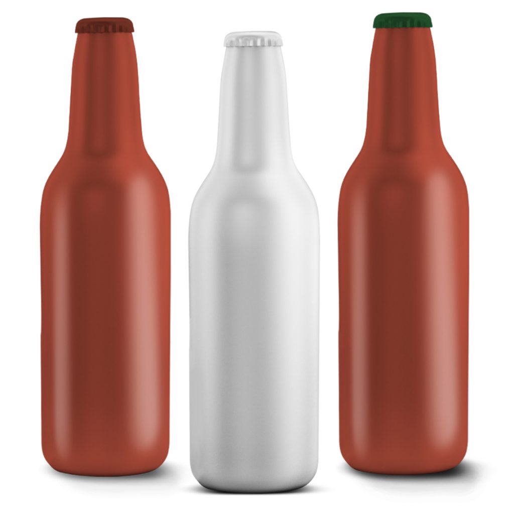 Aluminium beer bottles and monobloc aerosol cans