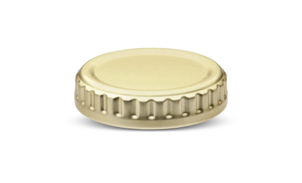 Aluminium screw closure with easy grip design - food and seafood canning