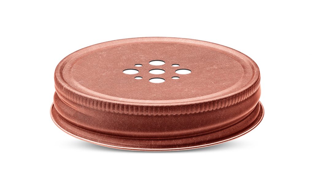 Perforated candles lids and metal closures for candles jars packaging