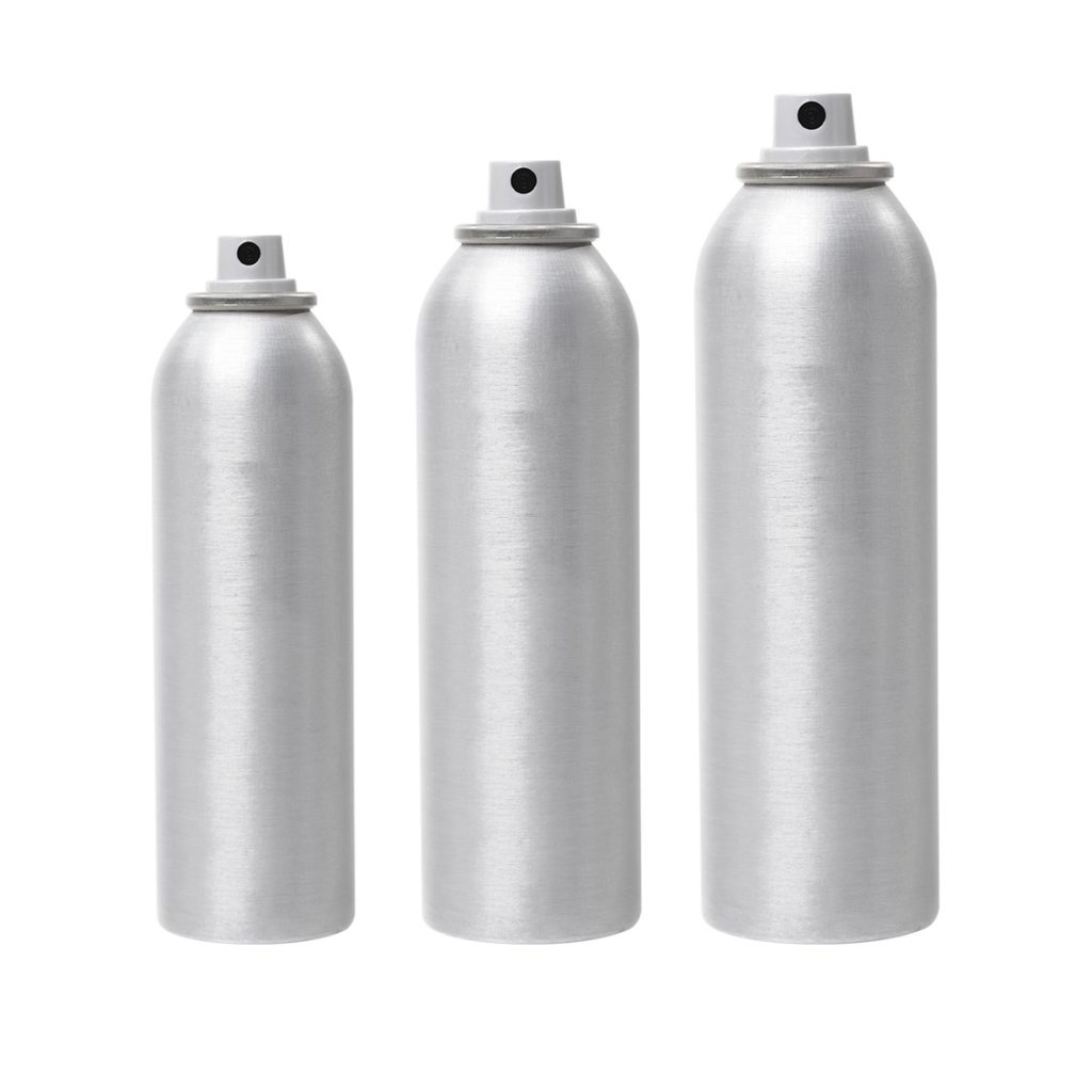 Bombole aerosol e bottiglie in alluminio